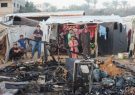 Charred Bodies Scattered After Israeli Airstrike Sparks Fire at Gaza Displacement Camp